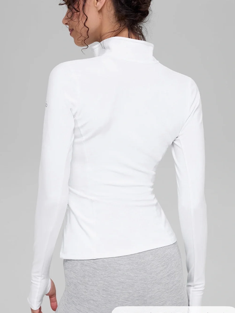 NWT* Alo Yoga Alosoft 1/2 Zip Rapid Pullover White XS
